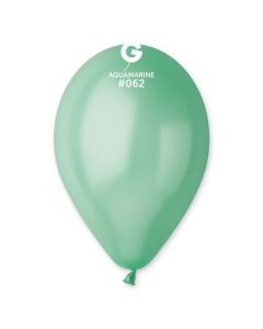 Pk50 Latex Balloons Metallic Aquamarine #062 - G120.062.50