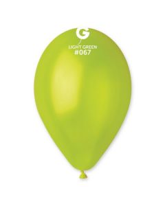 Pk50 Latex Balloons Metallic Light Green #067 - G120.067.50