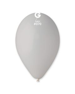 Pk50 Latex Balloons Grey #070 - G120.070.50