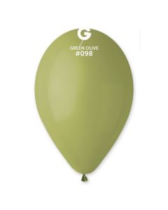 Pk50 Latex Balloons Green Olive #098 - G120.098.50