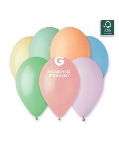 Pk50 Latex Balloons Macaron Ass. #Mac - G120.MAC.50