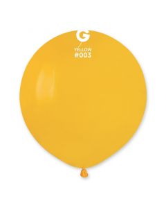 Pk25 Latex Balloons Yellow #003 - G19.003.25