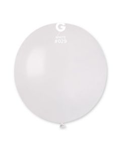 Pk25 Latex Balloons Metallic White #029 - G19.029.25