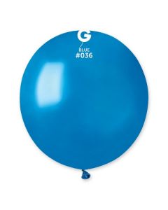 Pk25 Latex Balloons Metallic Blue #036 - G19.036.25