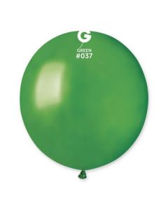 Pk25 Latex Balloons Metallic Green #037 - G19.037.25