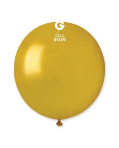 Pk25 Latex Balloons Metallic Gold #039 - G19.039.25