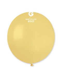 Pk25 Latex Balloons Baby Yellow #043 - G19.043.25