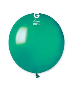 Pk25 Latex Balloons Metallic Green #055 - G19.055.25