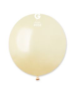 Pk25 Latex Balloons Metallic Ivory #058 - G19.058.25