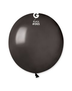 Pk25 Latex Balloons Metallic Black #065 - G19.065.25