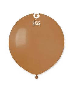 Pk25 Latex Balloons Mocha #076 - G19.076.25