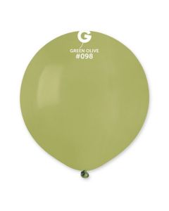 Pk25 Latex Balloons Green Olive #098 - G19.098.25