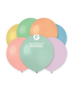 Pk25 Latex Balloons Macaron Ass. #Mac - G19.MAC.25