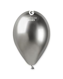 Pk25 Latex Balloons Shiny Silver #089 - GB120.089.25