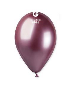 Pk25 Latex Balloons Shiny Pink #091 - GB120.091.25