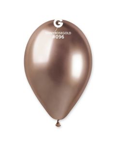 Pk25 Latex Balloons Shiny Rose Gold #096 - GB120.096.25