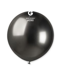 Pk25 Latex Balloons Shiny Space Grey #090 - GB150.090.25