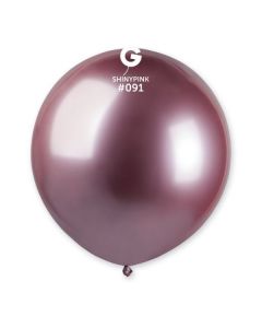 Pk25 Latex Balloons Shiny Pink #091 - GB150.091.25