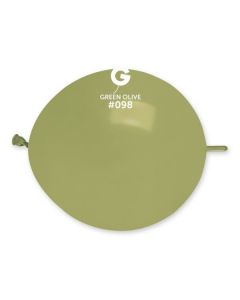 Pk50 Glink Balloons Green Olive #098 - GL13.098.50