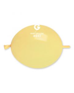 Pk100 Link Balloons Baby Yellow #043 - GL6.043.100