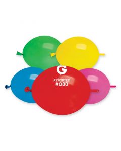 Pk100 Link Balloons Assort #080 - GL6.080.100