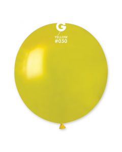 Pk25 Metallic Balloon Yellow #030 - GM19.030.25