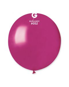 Pk25 Metallic Balloon Burgundy #052 - GM19.052.25