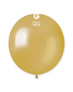 Pk25 Metallic Balloons Dorato #074 - GM19.074.25