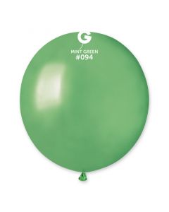 Pk25 Metallic Balloons Mint Green #094  - GM19.094.25